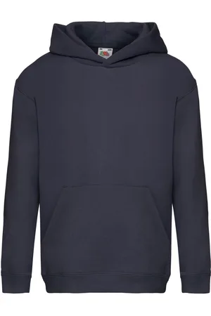 Fruit Of The Loom Kinder Unisex Premium 70/30 Sweatshirt met Capuchon / Hoodie (Donker Marine)