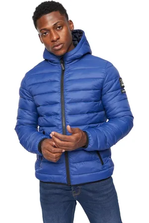 Crosshatch Heren Gattering Jas (Koningsblauw)