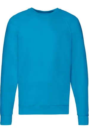 Fruit Of The Loom Unisex Lichtgewicht Raglan Sweatshirt voor volwassenen (Azuurblauw)