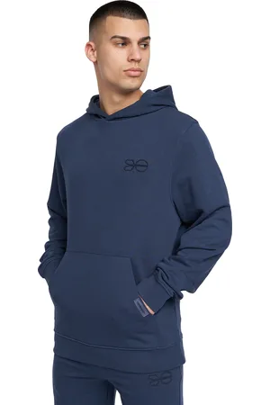 Crosshatch Heren Emmson Hoodie (Marine)