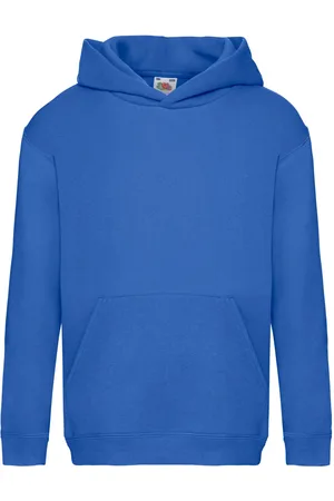 Fruit Of The Loom Kinder Unisex Premium 70/30 Sweatshirt met Capuchon / Hoodie (Royaal )