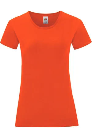 Fruit Of The Loom Vrouwen/dames Iconisch T-Shirt (Vlammen)