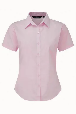 Premier Popeline blouse met korte mouwen / Gewoon werkoverhemd