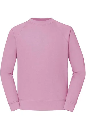 Fruit Of The Loom Uniseks Klassiek Raglan Sweatshirt voor volwassenen (Lichtroze)