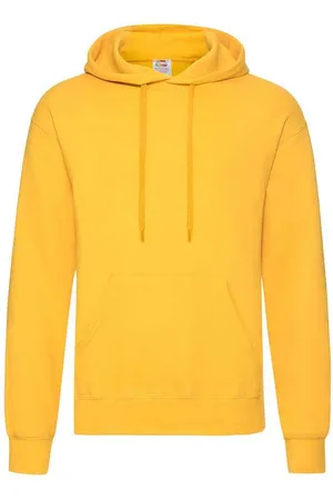 Fruit Of The Loom Volwassenen Unisex klassiek sweatshirt met capuchon (Zonnebloem)
