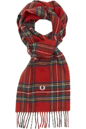Fred Perry Royal Stewart rode tartan sjaal