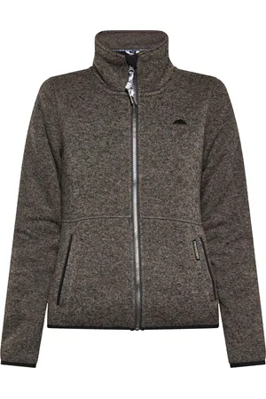 Schmuddelwedda Gebreide fleece jas Dames melange