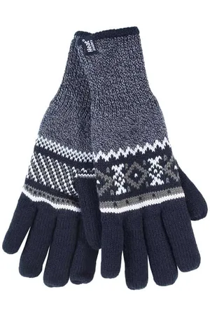 Heat Holders Nordic Fleece gevoerde herenhandschoenen - Marine (Karlstad)