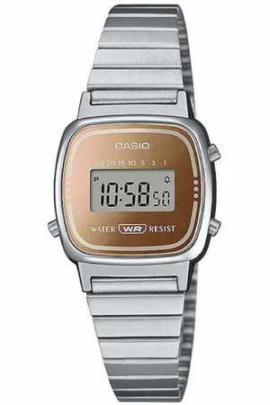 Casio Collection Vintage Dames Horloge Zilverkleurig LA670WES-4AEF