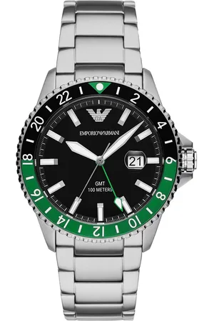 Emporio Armani Diver Heren Horloge Zilverkleurig AR11589