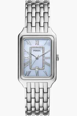 Fossil Raquel Dames Horloge Zilverkleurig ES5402