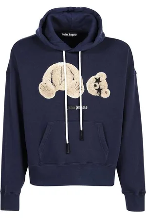 Palm Angels Kill The Bear Spray Paint Navy Blue Hoodie