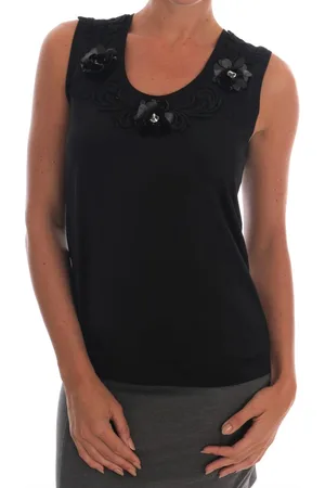 Dolce & Gabbana Prachtige Floral Crystal Tank Top