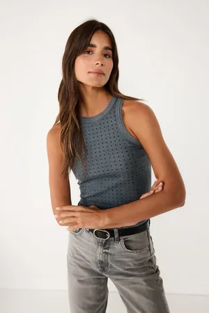 No Matter What Apparel Zachte Steen Gedetailleerd Comfort Tank