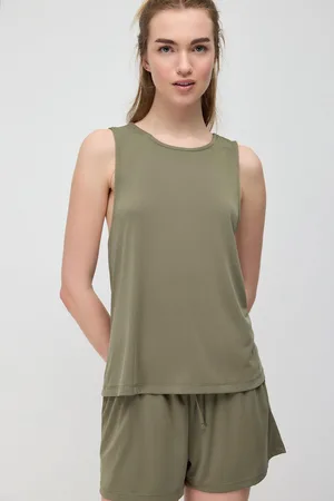 No Matter What Apparel Modale Kruisrug Lange Tank Top