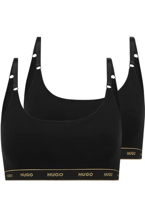 HUGO BOSS Dames 2 Pack Stripe Bralette in