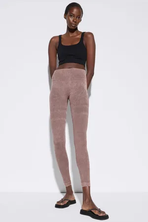 No Matter What Apparel Naadloze Hoge Taille Leggings met Gedetailleerd Stiksel
