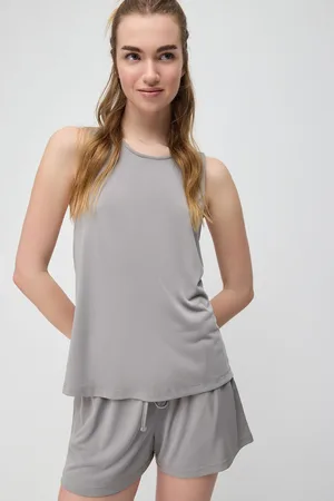 No Matter What Apparel Modale Kruisrug Lange Tank Top