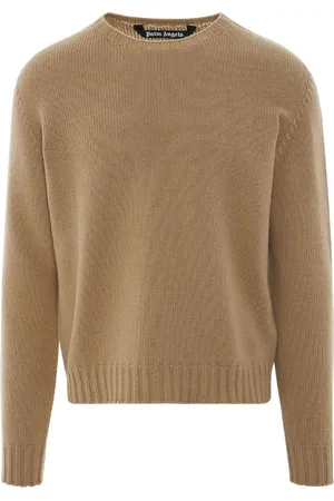 Palm Angels Gebogen logo gebreide trui