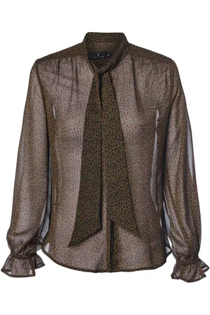 Mart Visser Janet Print Blouse Olijfgroen / Rood