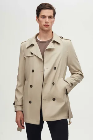 DS DAMAT Ds Damat Regular Fit Epaulet Riem Trenchcoat