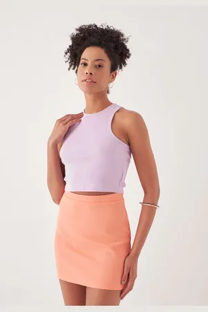 HERITA Rechte minirok met hoge taille