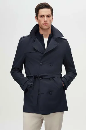 DS DAMAT Ds Damat Regular Fit Epaulet Riem Trenchcoat