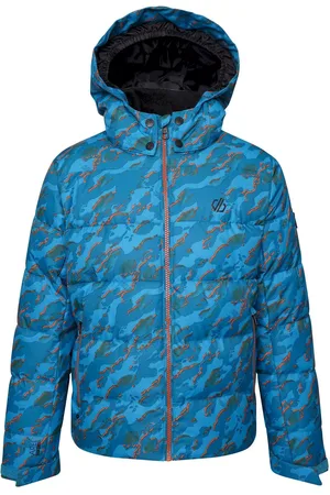Dare 2B Jongens All About Camo Ski jas (Fjordblauw)