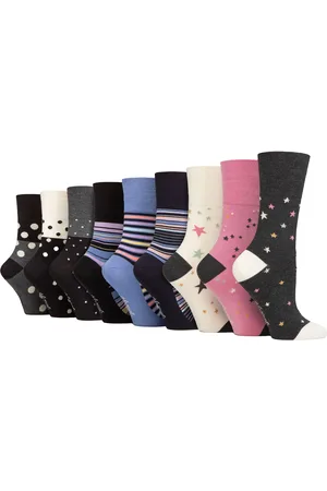 Gentle Grip Dames 9 Pak Bamboe Sokken - SOLRM394041