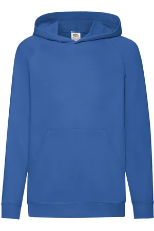 Fruit Of The Loom Kinderen Unisex Lichtgewicht Sweatshirt Met Capuchon / Hoodie (Royaal )