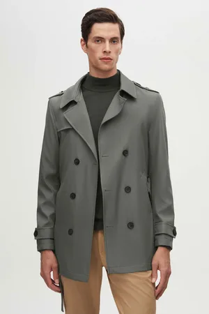 DS DAMAT Ds Damat Regular Fit Epaulet Riem Trenchcoat