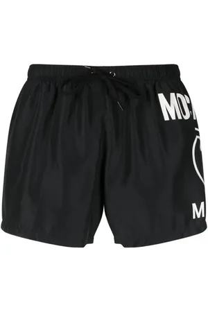 Moschino Grote Milano logo zwarte korte zwemshort