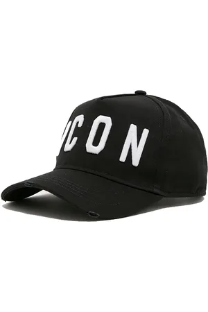 Dsquared2 ICON versleten zwarte pet