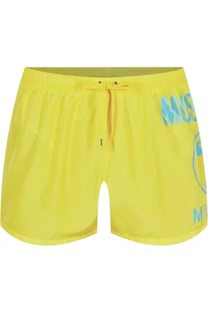 Moschino Grote Milano logo gele korte zwemshort