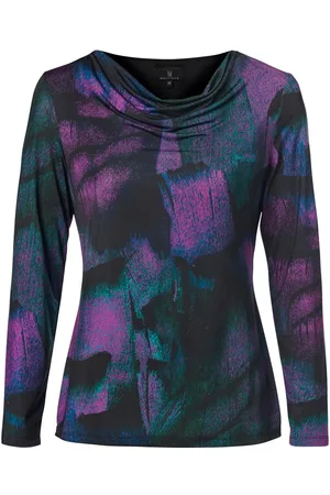 Mart Visser Abby Print Top Zwart / Paars