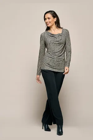 Mart Visser Caitlin Print Top Zwart / Taupe