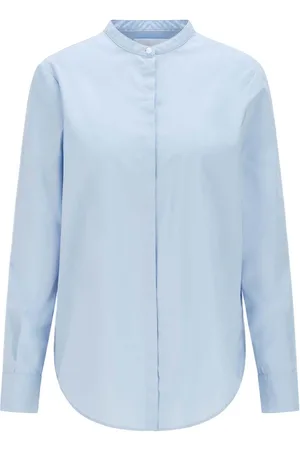 HUGO BOSS Dames C_Befelize Blouse in Lichtblauw