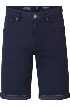 Petrol Industries Heren Jackson Gekleurde Denim Short Sungreet - Blauw