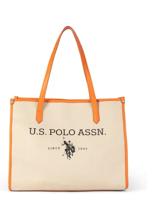 U.S. Polo Assn. Strandtas ShoppingNatuurlijk/Oranje
