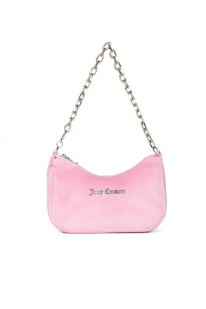 Juicy Couture Kabelo Fluwelen Shoudertas Begonia