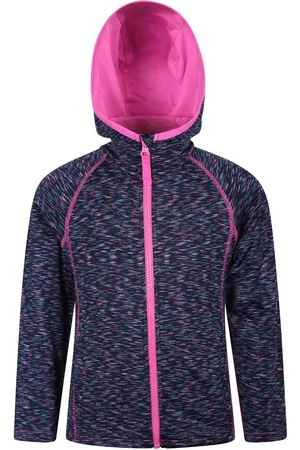 Mountain Warehouse Kinder/Kids Kayleigh II Stripe Full Zip Hoodie (Indigo)