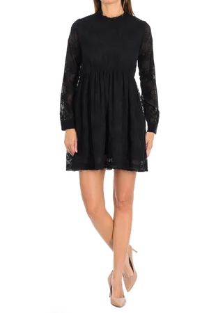 Eleven Paris TUNIS jurk met lange mouwen en ronde hals 16F2DR17 vrouw