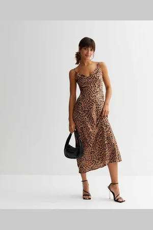 Gini London Cami col midi-jurk met dierenprint