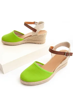 Montevita Wedge Sparto Monsparto in groen