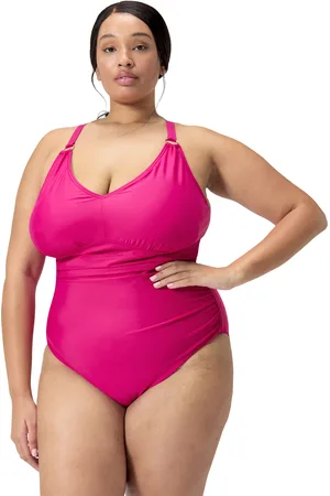 Speedo Dames Shaping V-Neck Plus 1 Piece Zwempak in