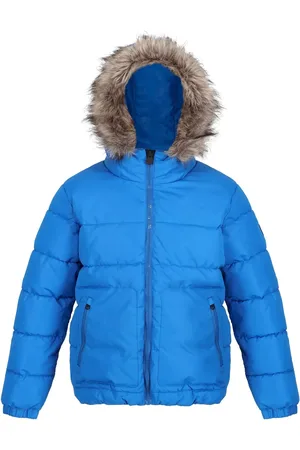 Regatta Parka met imitatiebont voor kinderen