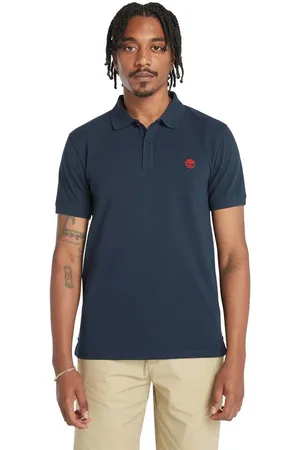 Timberland Heren Oyster River Logo Poloshirt met Korte Mouw in