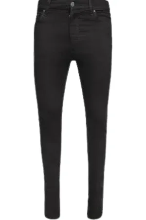 AMIRI Slim Fit MA Track Zwarte Od Denim Jeans