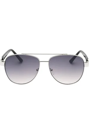 Guess Gradient Smoke Lens Zilverkleurige zonnebril