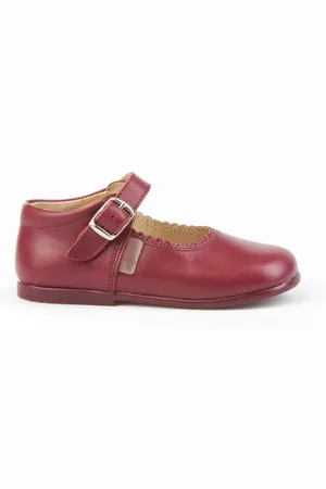 Angelitos Merceditas-type schoen gemaakt van leer